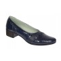 Pantofi dama comozi casual din piele naturala bleumarin croco P18LBLCR